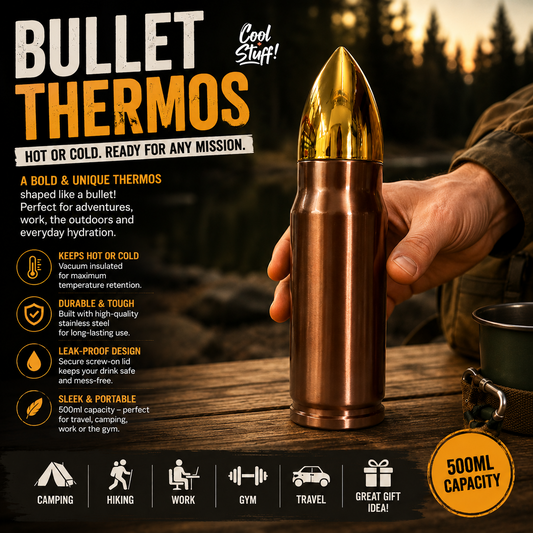 Bullet Thermos 500ml Stainless Steel Vacuum Insulated Travel Bottle