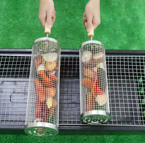 Rolling BBQ Basket