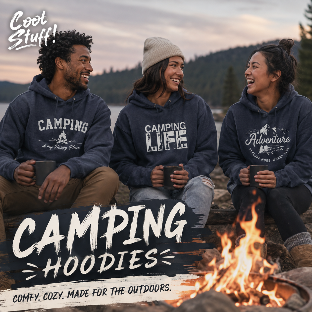 Adventure Hoodie | Explore More Worry Less Hoodie | Cool Stuff Canada