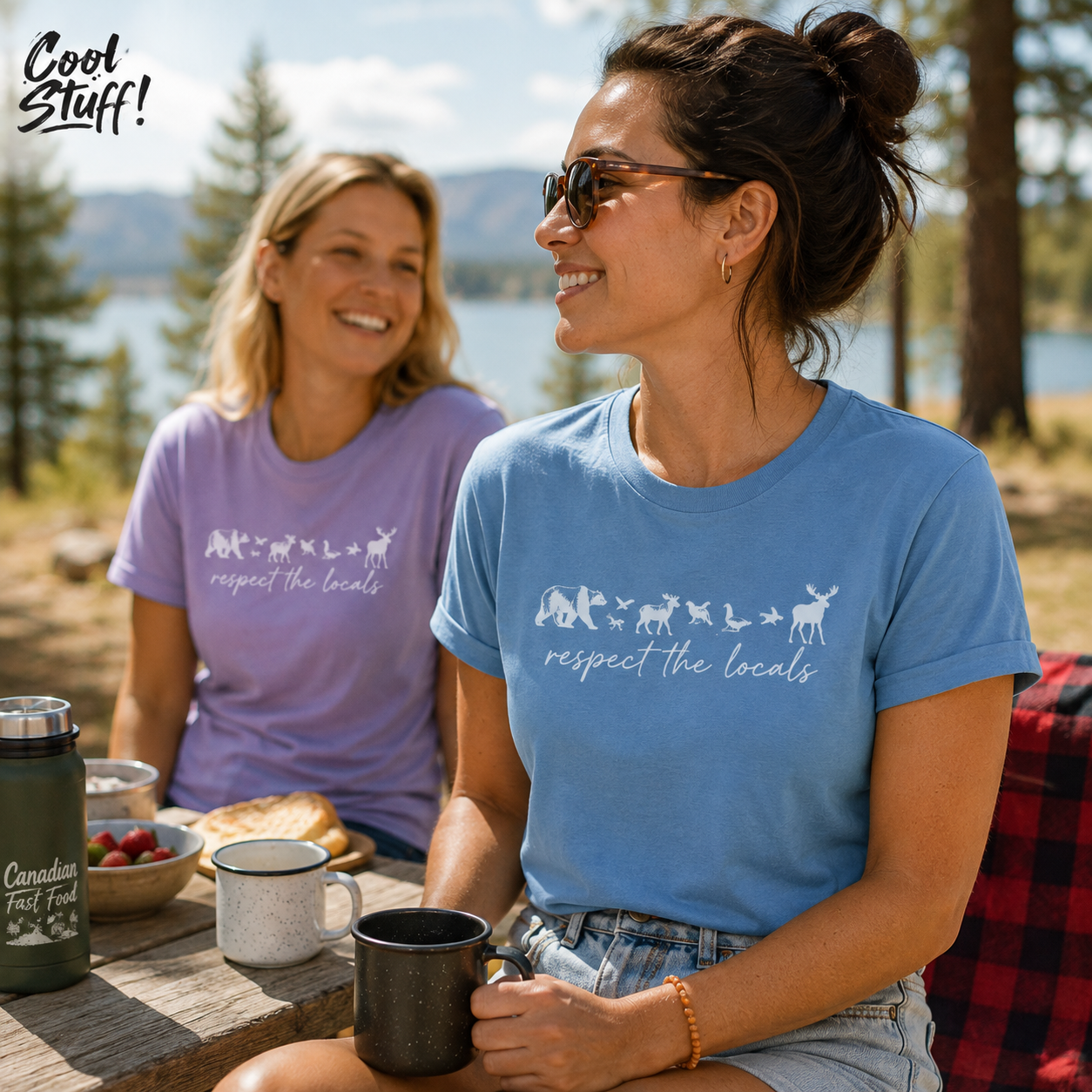 Respect the Locals Women's T-Shirt | Wildlife Graphic Tee | Cool Stuff Canada