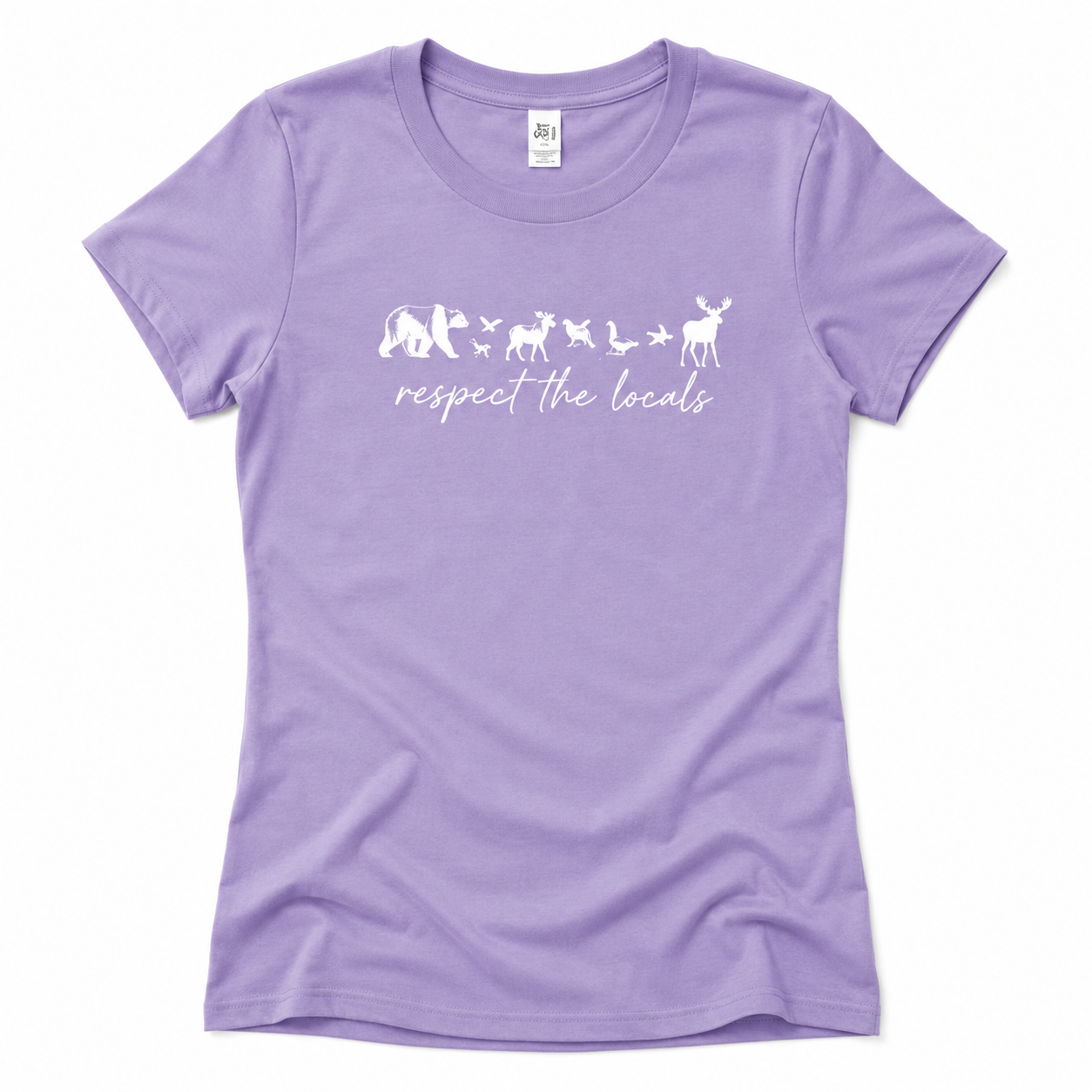 Respect the Locals Women's T-Shirt | Wildlife Graphic Tee | Cool Stuff Canada