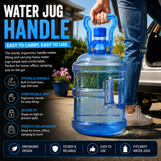 Water Jug Handle – Ergonomic Carry Handle for 5 Gallon Water Jugs