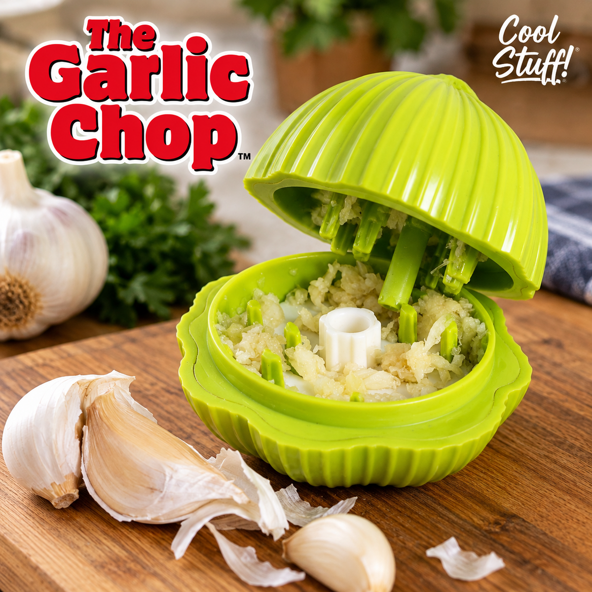 The Garlic Chop - Easy-Clean Garlic and Vegetable Chopper