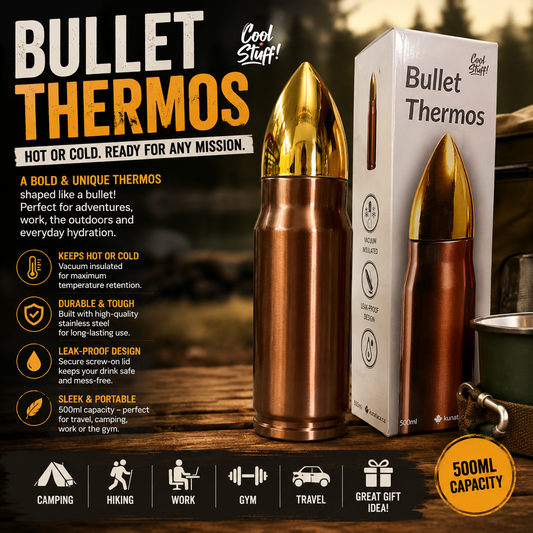 Bullet Thermos 500ml Stainless Steel Vacuum Insulated Travel Bottle