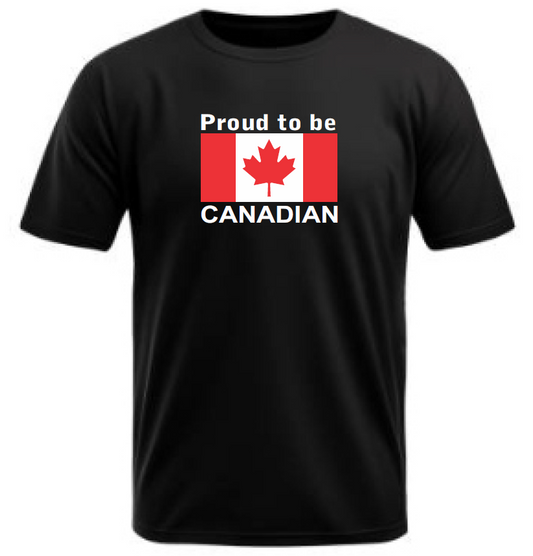 Proud to be Canadian - T shirt Black